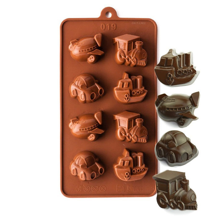 Cars, Boats, Trains and Planes Silicone Chocolate Mold - NY Cake | Cake Decorating & Baking Supplies