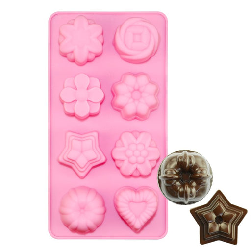 Mini Bundts Silicone Chocolate Mold - NY Cake | Cake Decorating & Baking Supplies