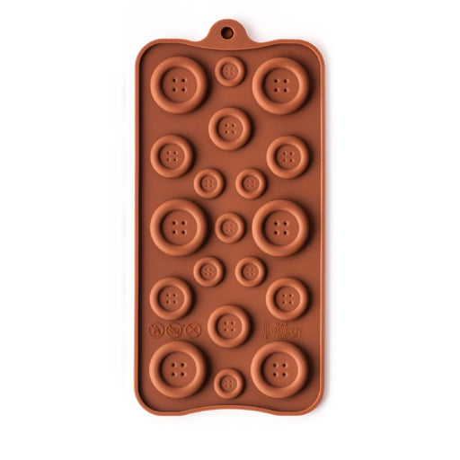 Buttons Silicone Chocolate Mold - NY Cake | Cake Decorating & Baking Supplies