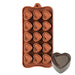 Double Heart Silicone Chocolate Mold - NY Cake | Cake Decorating & Baking Supplies