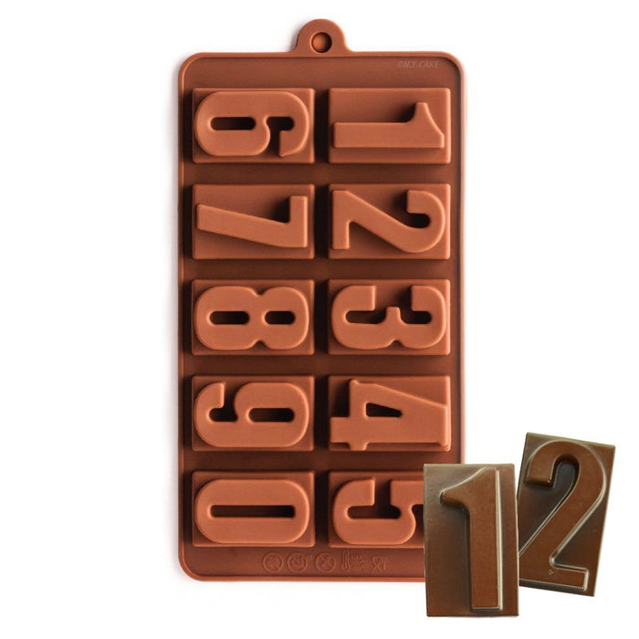 Number Silicone Chocolate Mold - NY Cake | Cake Decorating & Baking Supplies