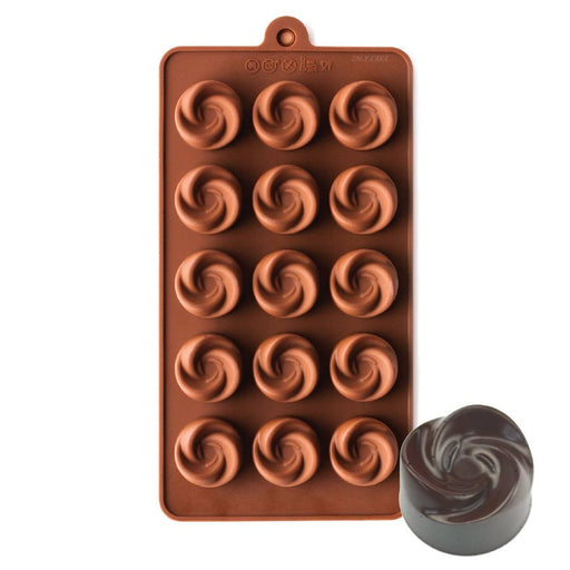 Rosette Silicone Chocolate Mold - NY Cake | Cake Decorating & Baking Supplies