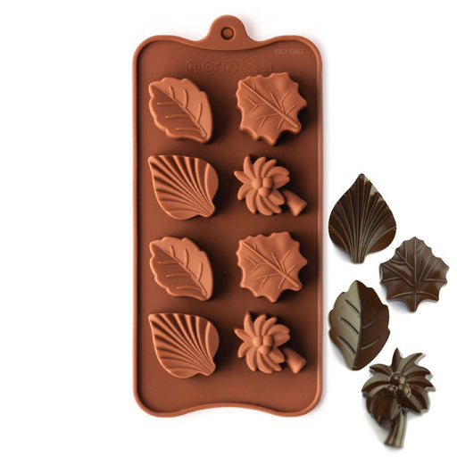 Palm Tree and Leaves Silicone Chocolate Mold - NY Cake | Cake Decorating & Baking Supplies