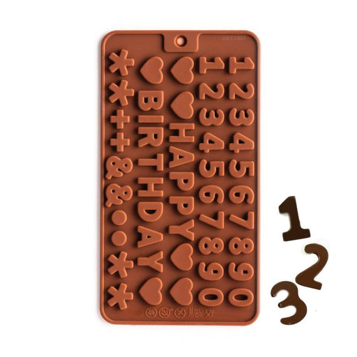 Mini Number Silicone Chocolate Mold - NY Cake | Cake Decorating & Baking Supplies