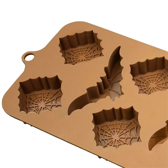 Bats & Webs Silicone Chocolate Mold - NY Cake | Cake Decorating & Baking Supplies