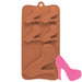 High Heel Shoe Silicone Chocolate Mold Brown - NY Cake | Cake Decorating & Baking Supplies