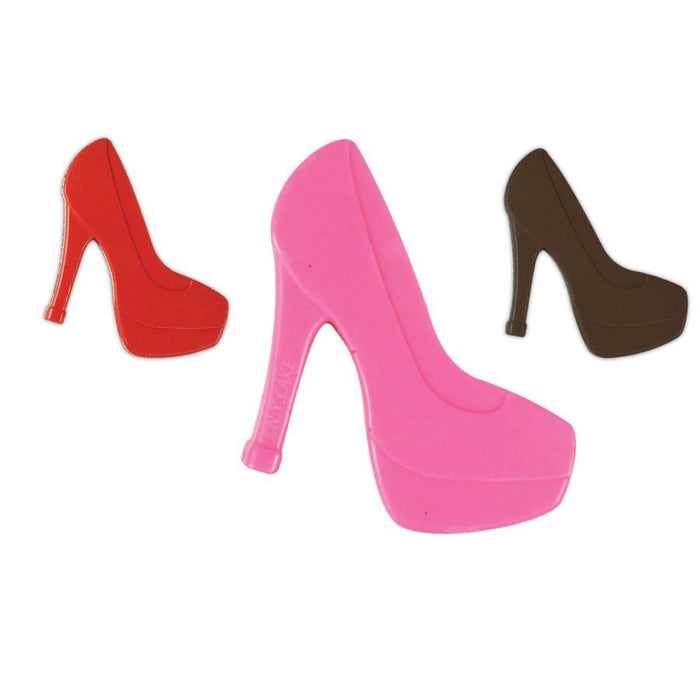 High Heel Shoe Silicone Chocolate Mold Pink - NY Cake | Cake Decorating & Baking Supplies