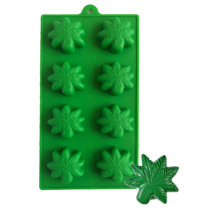 Marijuana Cannabis Leaf Silicone Chocolate Mold - NY Cake | Cake Decorating & Baking Supplies