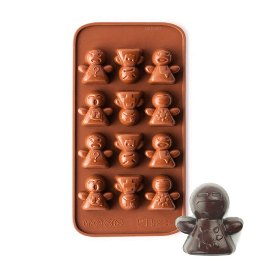 Robot Mood Silicone Chocolate Mold - NY Cake | Cake Decorating & Baking Supplies