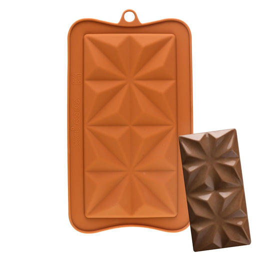 Squared Star Silicone Chocolate Mold - NY Cake | Cake Decorating & Baking Supplies