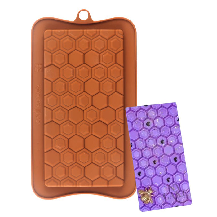 Honeycomb Bar Silicone Chocolate Mold - NY Cake | Cake Decorating & Baking Supplies