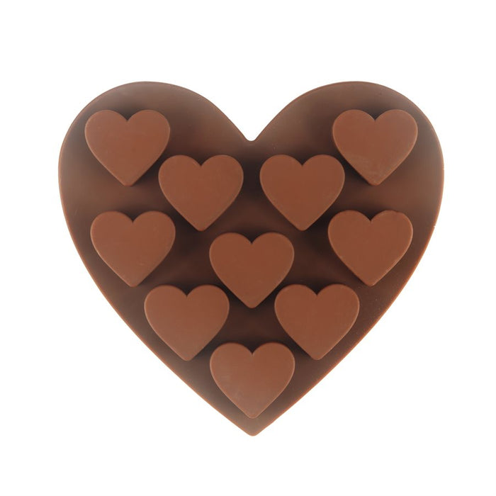 Heart-Shaped Silicone Chocolate Mold - NY Cake | Cake Decorating & Baking Supplies