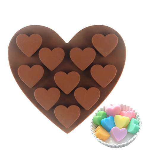 Heart-Shaped Silicone Chocolate Mold - NY Cake | Cake Decorating & Baking Supplies