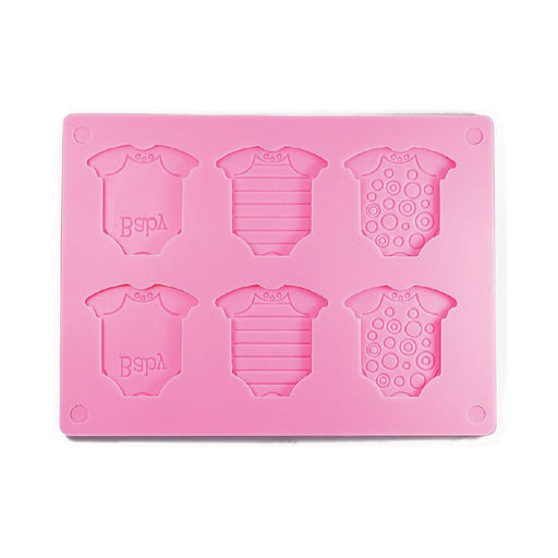 Baby Onesie Silicone Chocolate Mold 2 Piece - NY Cake | Cake Decorating & Baking Supplies