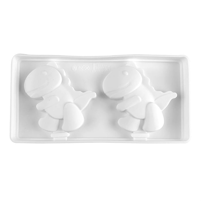 Silicone Mold for Ice Cream Pops, "Dinosaur" - 2 Cavity - NY Cake | Cake Decorating & Baking Supplies