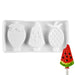 Silicone Mold for Ice Cream Pops, "Fruit" - 3 Cavity - NY Cake | Cake Decorating & Baking Supplies