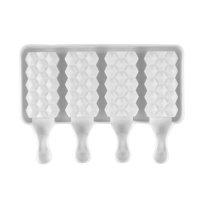 Silicone Mold for Cakesicles, "Honeycomb" - 4 Cavity - NY Cake | Cake Decorating & Baking Supplies