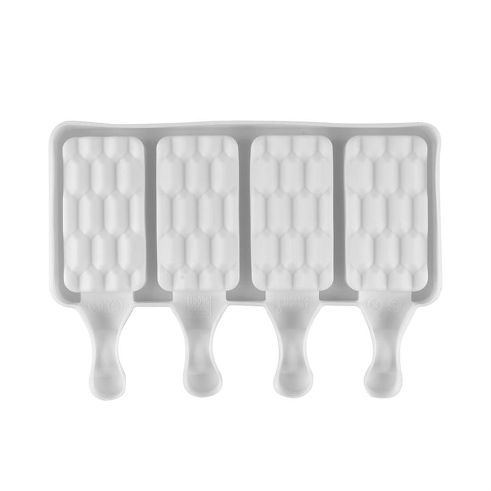 Silicone Mold for Cakesicles, "Long Tiled" - 4 Cavity - NY Cake | Cake Decorating & Baking Supplies