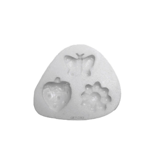 Butterfly, Strawberry and Flower Silicone Fondant Mold - NY Cake | Cake Decorating & Baking Supplies