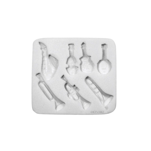 Musical Instruments Silicone Fondant Mold - NY Cake | Cake Decorating & Baking Supplies