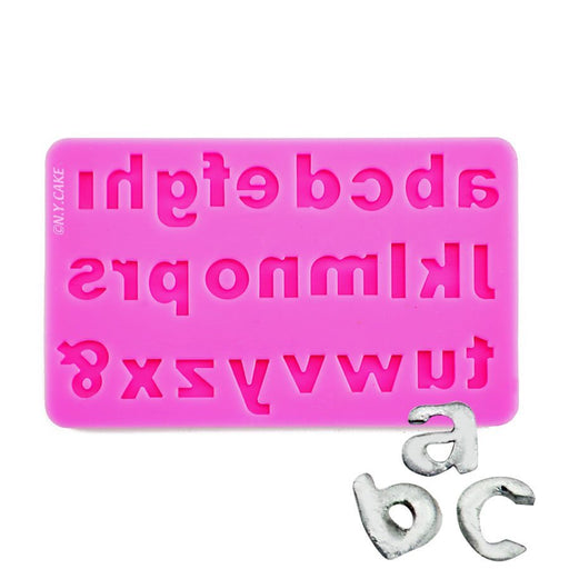 Lowercase Alphabet Silicone Fondant Mold - NY Cake | Cake Decorating & Baking Supplies