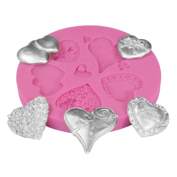 Hearts and More Silicone Fondant Mold - NY Cake | Cake Decorating & Baking Supplies