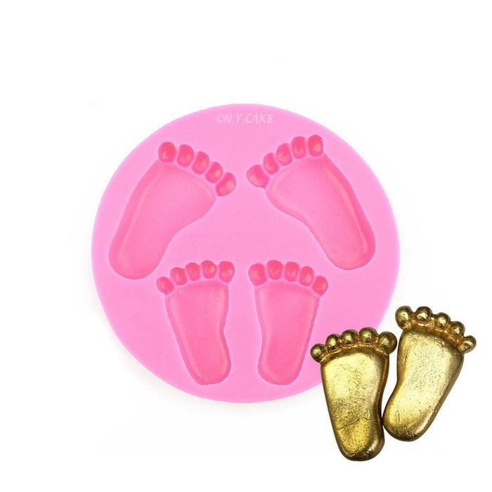 Baby Feet Silicone Fondant Mold - NY Cake | Cake Decorating & Baking Supplies