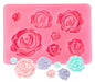 Bourbon Rose Silicone Mold-7 Cavity - NY Cake | Cake Decorating & Baking Supplies