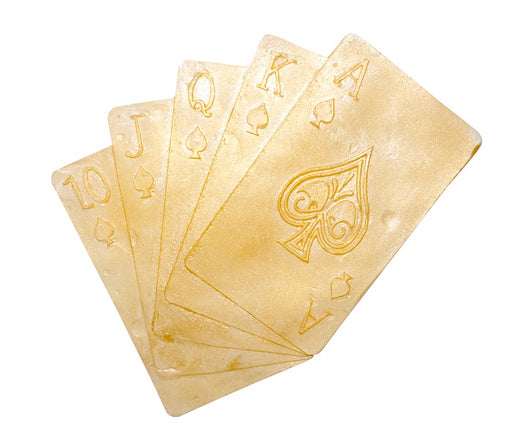 Open Hand Playing Cards Silicone Mold - NY Cake | Cake Decorating & Baking Supplies