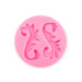 2 Scroll Medallion Silicone Mold - NY Cake | Cake Decorating & Baking Supplies