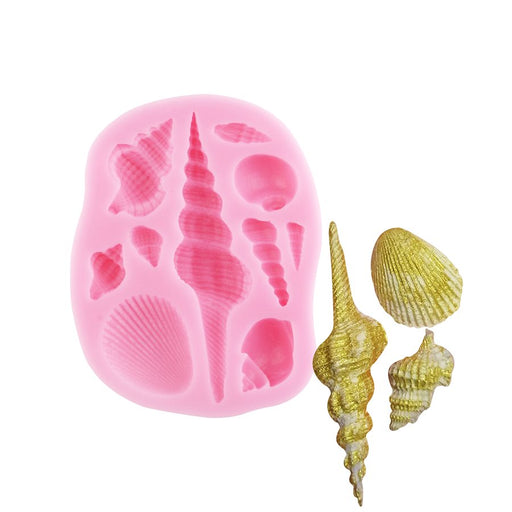 Seashells #2 Silicone Mold - NY Cake | Cake Decorating & Baking Supplies