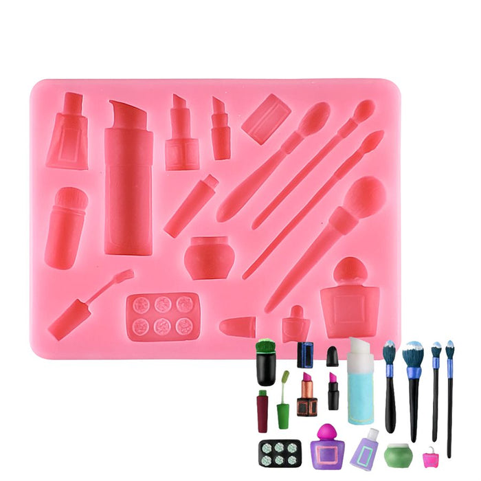 Makeup Kit Silicone Fondant Mold - NY Cake | Cake Decorating & Baking Supplies