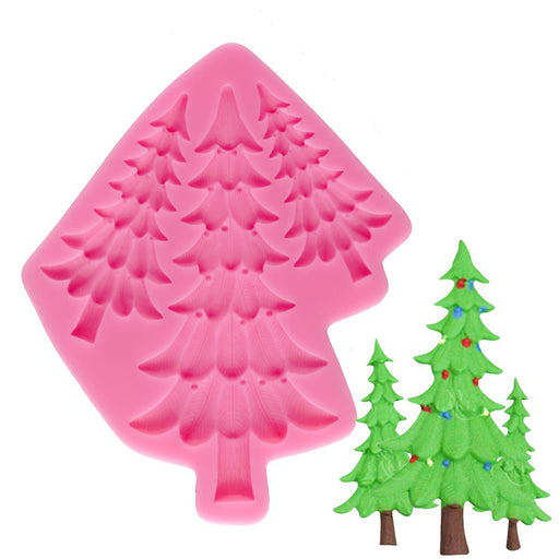 Christmas Pine Trees Silicone Mold - NY Cake | Cake Decorating & Baking Supplies