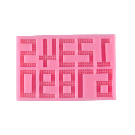 Pixelated Numbers Silicone Mold - NY Cake | Cake Decorating & Baking Supplies