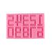 Pixelated Numbers Silicone Mold - NY Cake | Cake Decorating & Baking Supplies