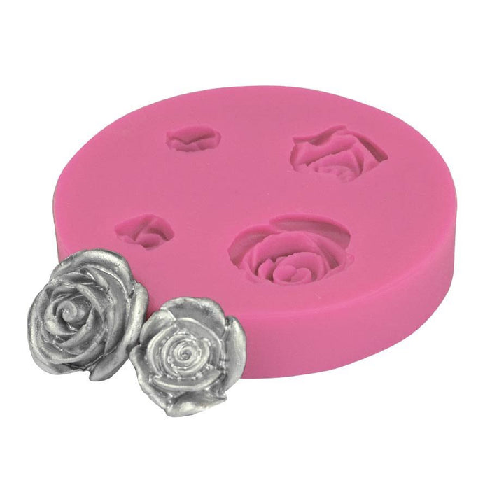 Assorted Rose Silicone Fondant Mold - NY Cake | Cake Decorating & Baking Supplies