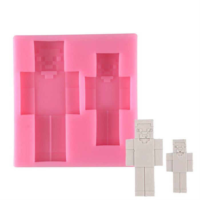 Pixelated Person Silicone Mold - NY Cake | Cake Decorating & Baking Supplies