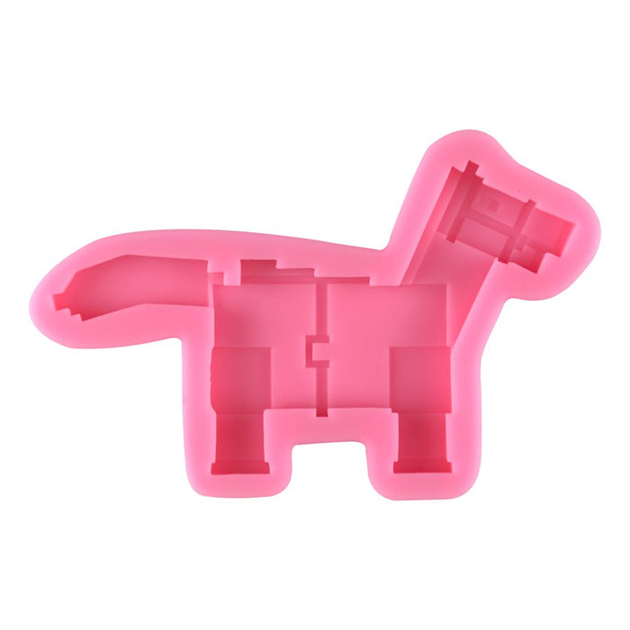 Pixelated Horse Silicone Mold - NY Cake | Cake Decorating & Baking Supplies