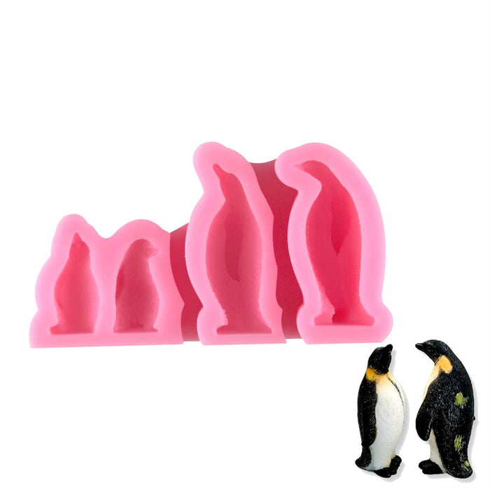 Penguin Family Silicone Mold - NY Cake | Cake Decorating & Baking Supplies