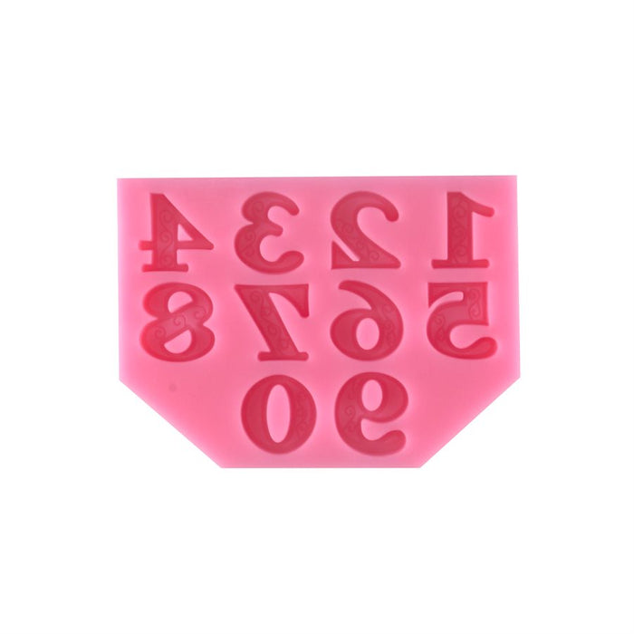 Regal Numbers Silicone Mold - NY Cake | Cake Decorating & Baking Supplies