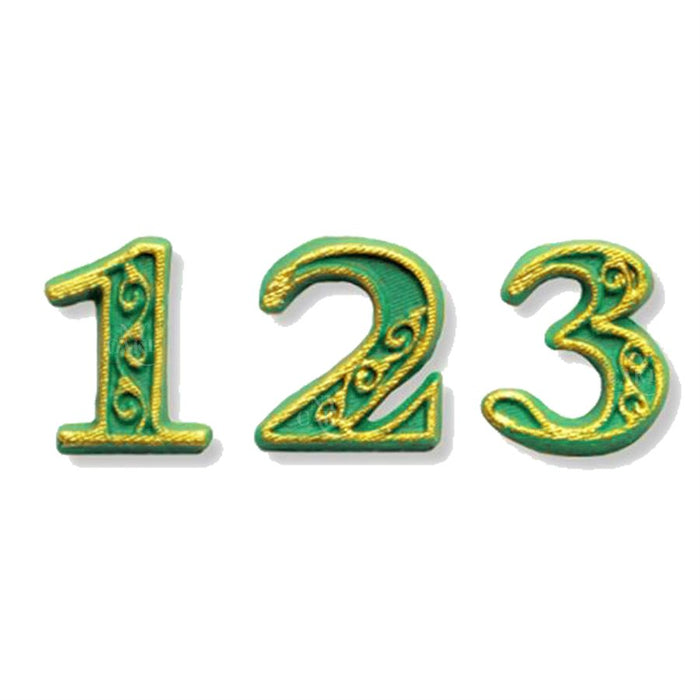 Regal Numbers Silicone Mold - NY Cake | Cake Decorating & Baking Supplies