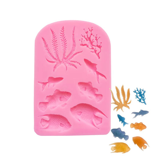 Marine Life Silicone Fondant Mold - NY Cake | Cake Decorating & Baking Supplies