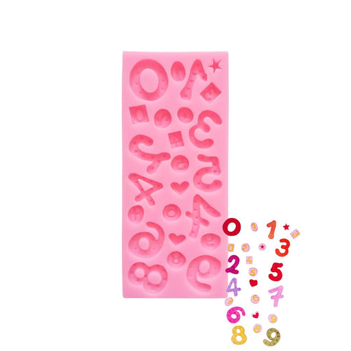 Decorative Numbers Silicone Fondant Mold - NY Cake | Cake Decorating & Baking Supplies