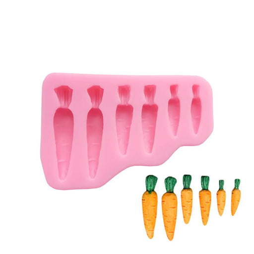 Carrots #3 Silicone Fondant Mold - NY Cake | Cake Decorating & Baking Supplies