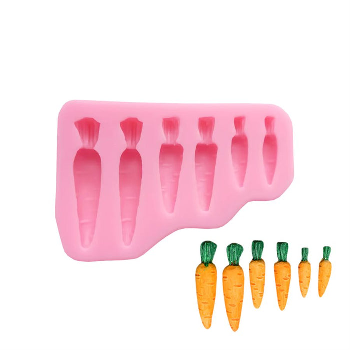 Carrots #3 Silicone Fondant Mold - NY Cake | Cake Decorating & Baking Supplies