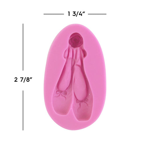 Ballet Slippers Silicone Mold - NY Cake | Cake Decorating & Baking Supplies