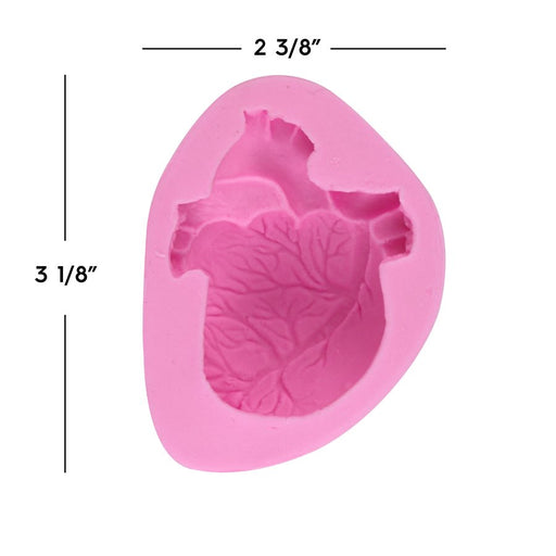 Heart Organ Silicone Mold - NY Cake | Cake Decorating & Baking Supplies