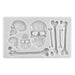 Large Skulls & Bones Silicone Mold - NY Cake | Cake Decorating & Baking Supplies