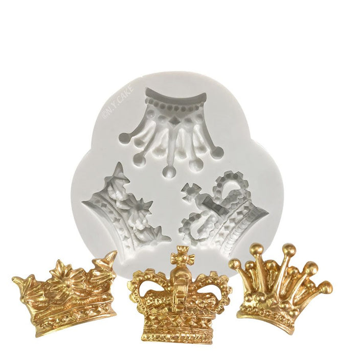 Royal Crown Trio Silicone Mold - NY Cake | Cake Decorating & Baking Supplies