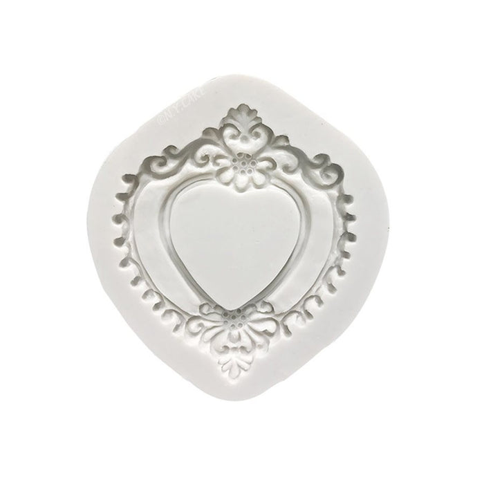 Heart Frame Silicone Mold - NY Cake | Cake Decorating & Baking Supplies